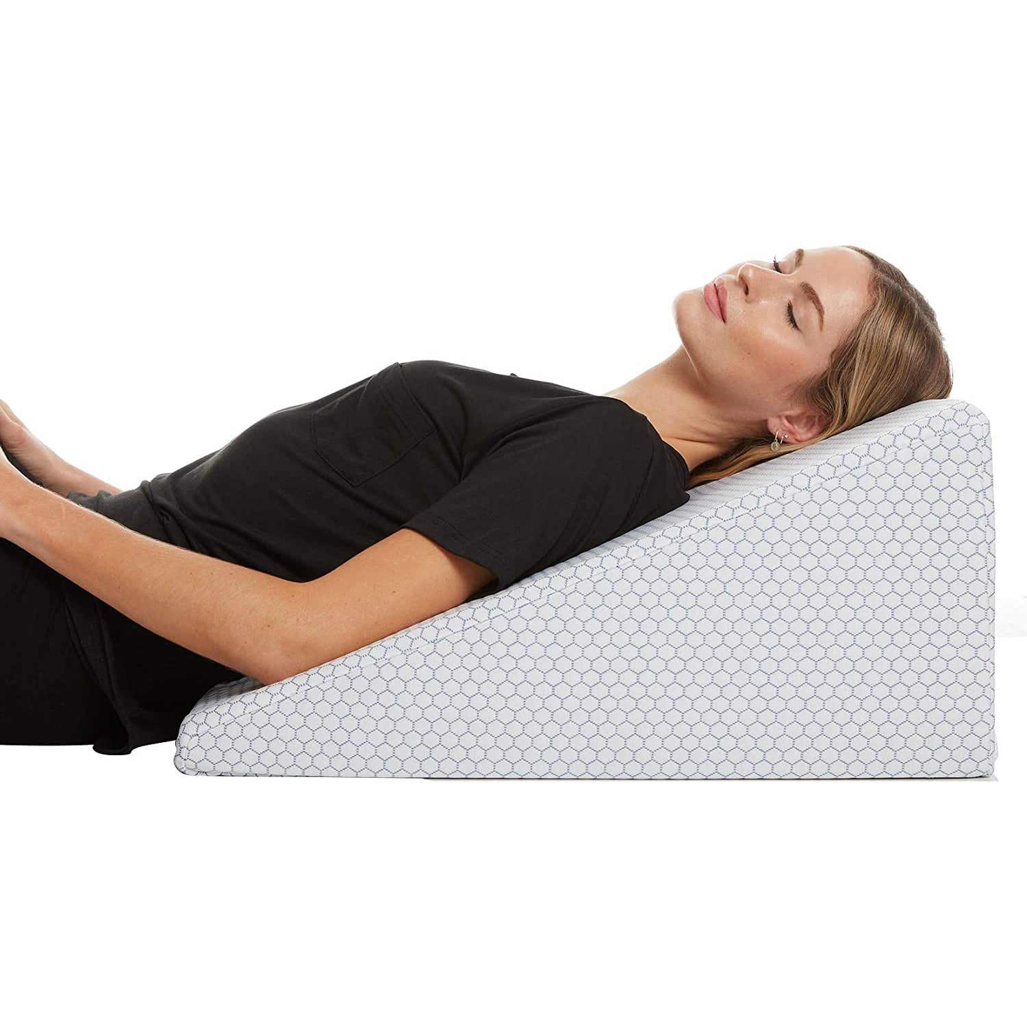 10 Bed Wedge Pillow with 24 Wide Incline Support Cushion for Lower Back Pain Release Dates Cheap Online