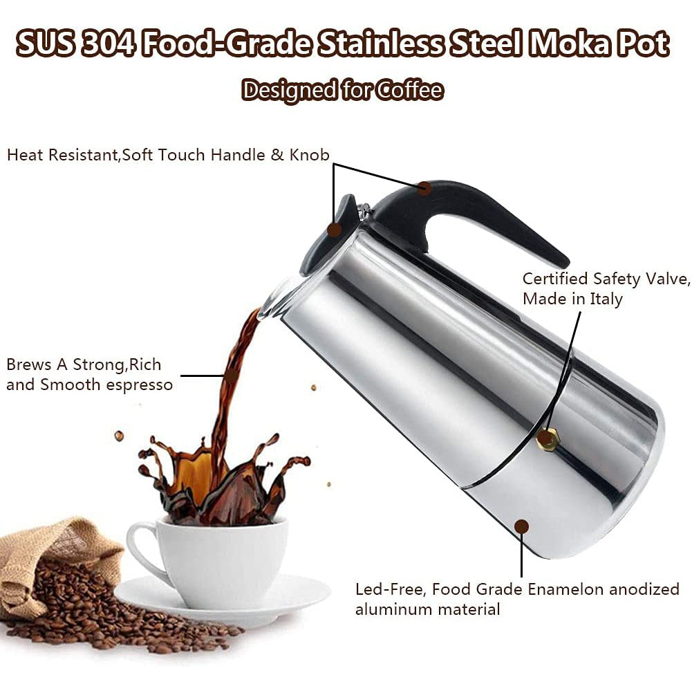 Stovetop Espresso & Moka Pot Italian Coffee Maker Discount Official Site