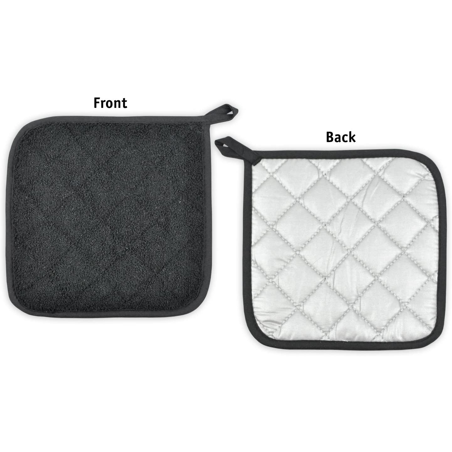 3-Piece: DII Basic Terry Collection Quilted 100% Cotton Potholder Buy Cheap Newest