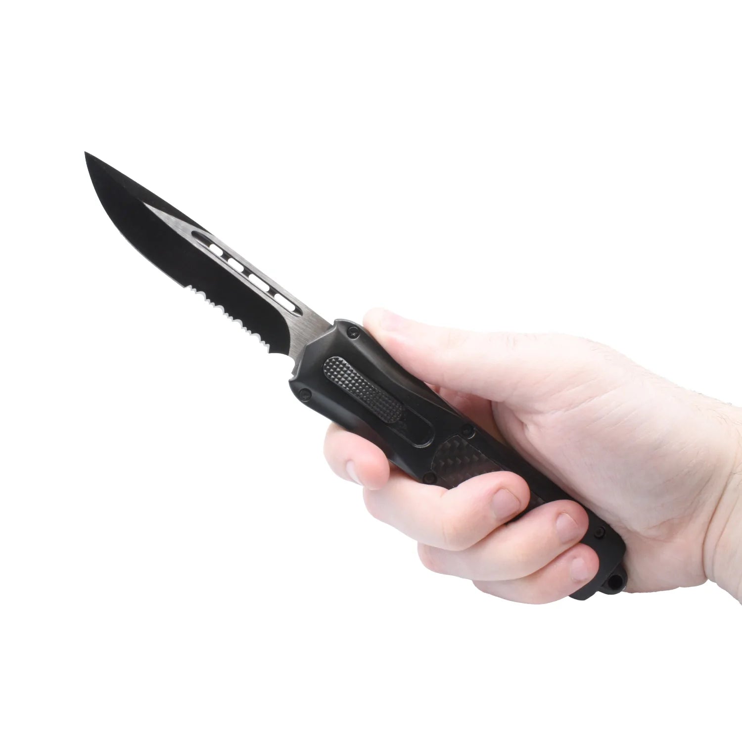 Carbon Fiber Automatic OTF Knife with Belt Clip Cheap Discount Sale