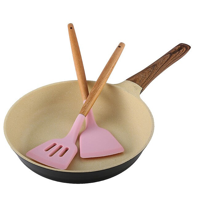 12-Piece: Wood Handle Silicone Kitchenware New Styles For Sale