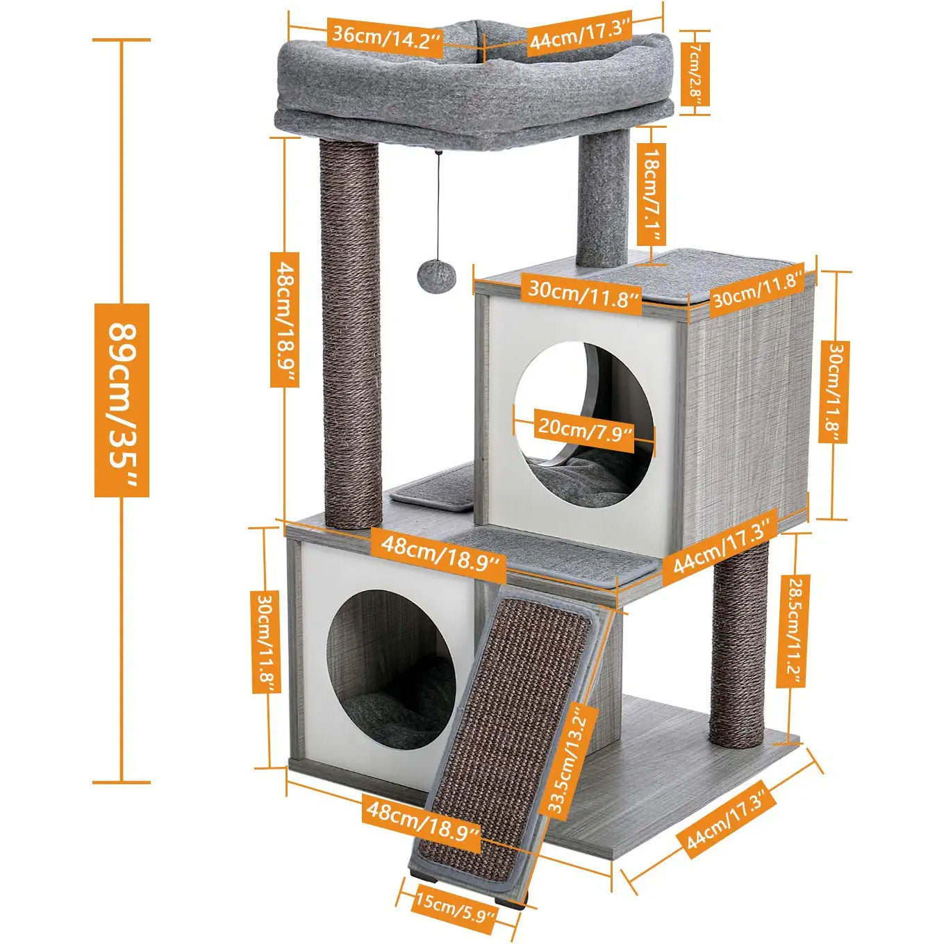 Cat Tree Deluxe 34 Cat Tower Low Cost Online