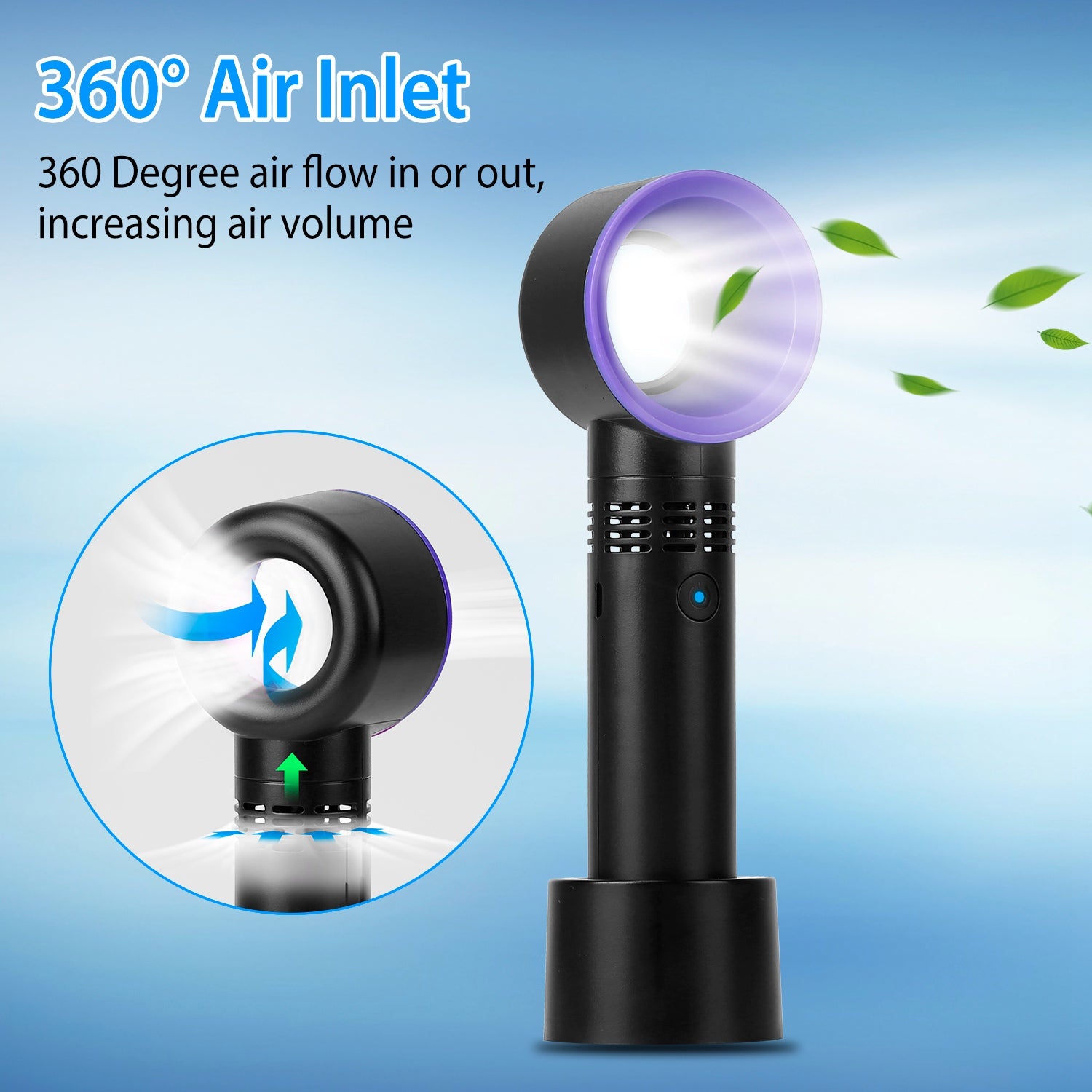 Portable Handheld Bladeless Fan Discount With Mastercard