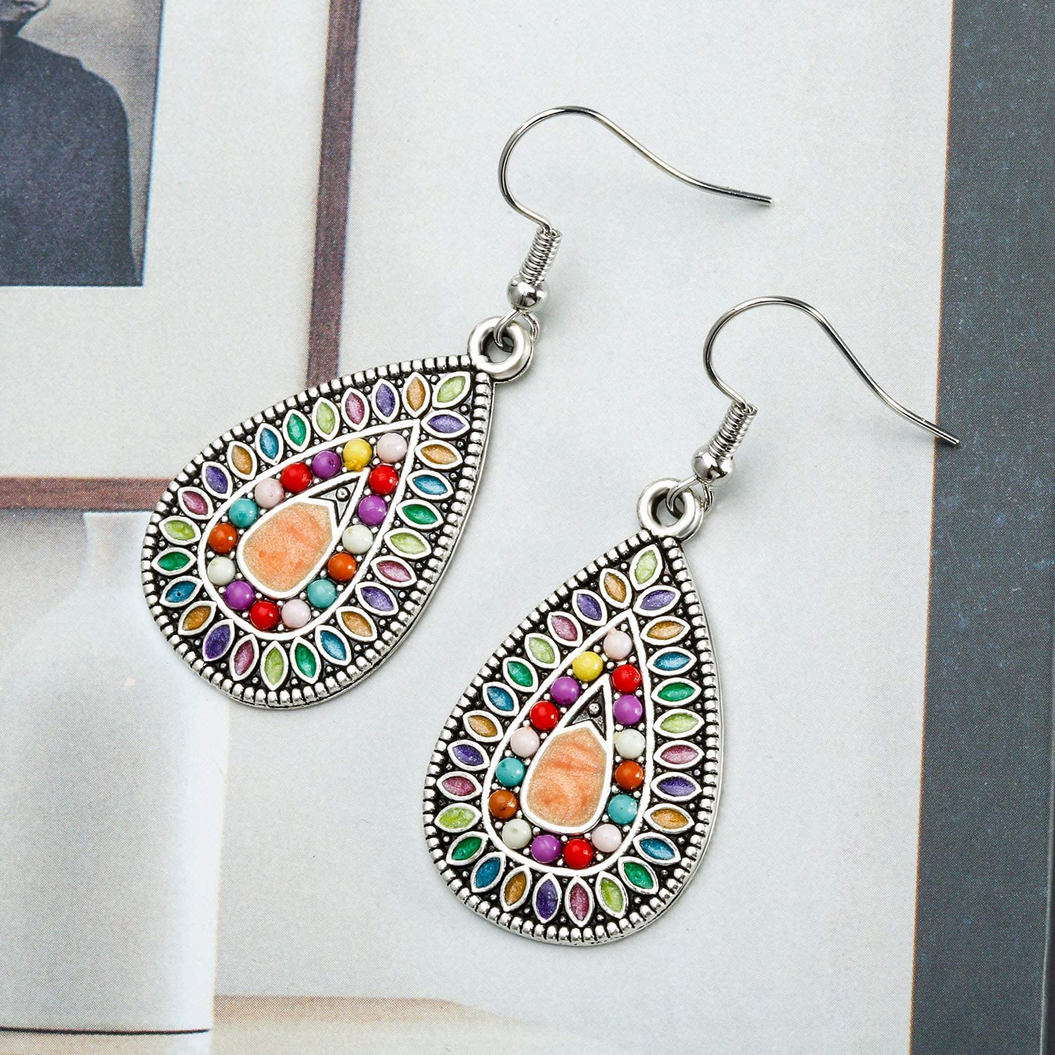 4-Pair: Bohemian Vintage Dangle Earrings Lowest Pice