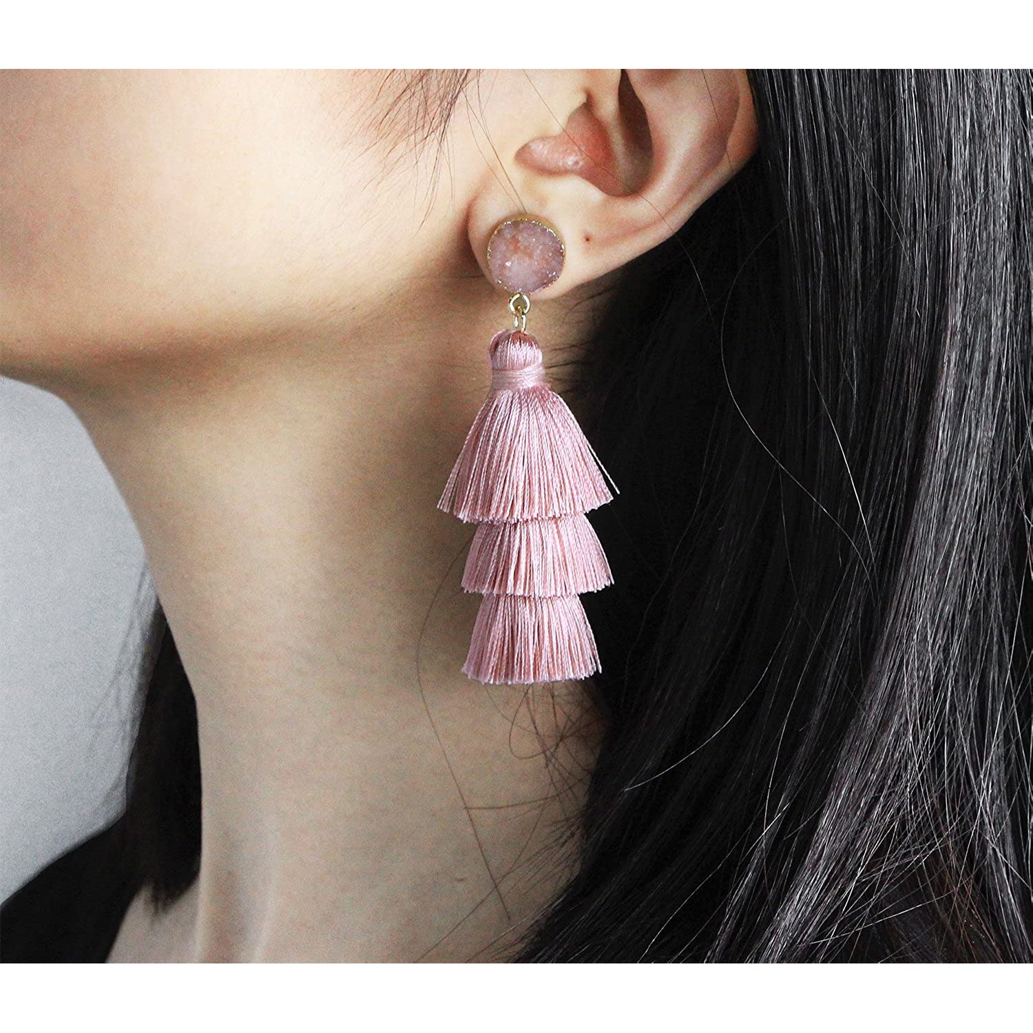 Me&Hz Colorful Layered Tassel Earrings Discount The Cheapest