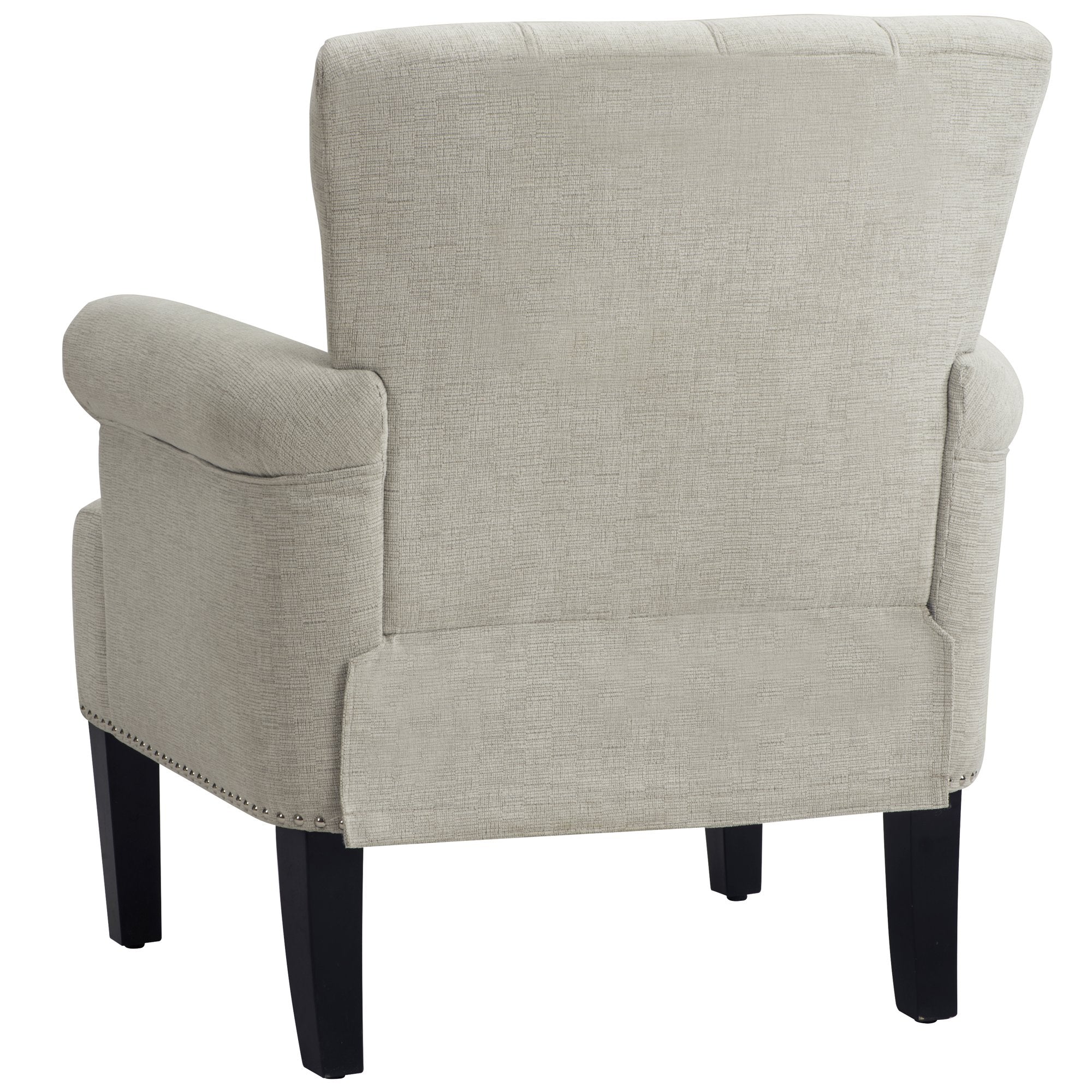 Accent Rivet Tufted Polyester Armchair Sale Wholesale Pice