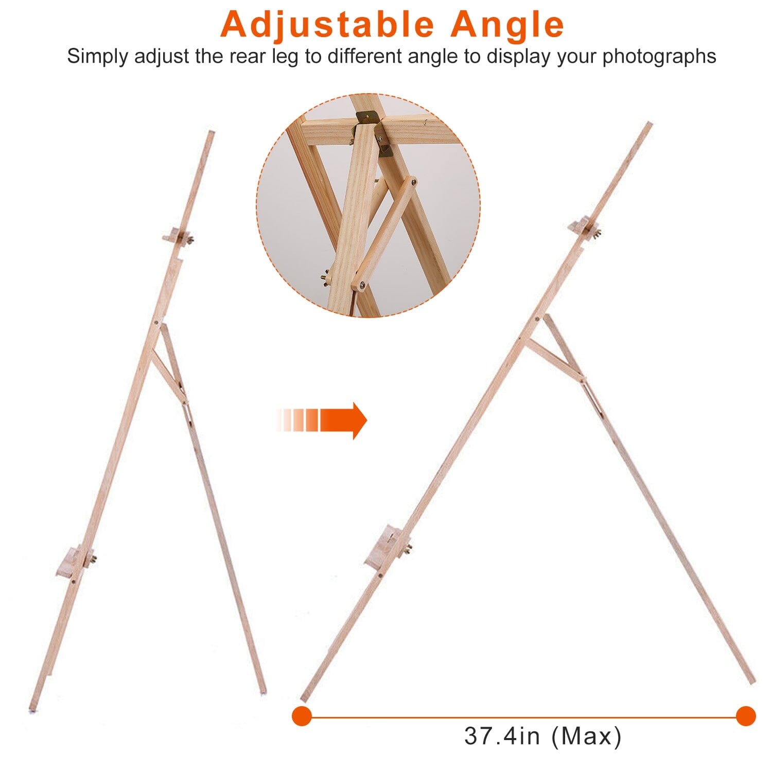 Painting Easel Stand Wooden Inclinable A Frame Tripod Perfect For Sale