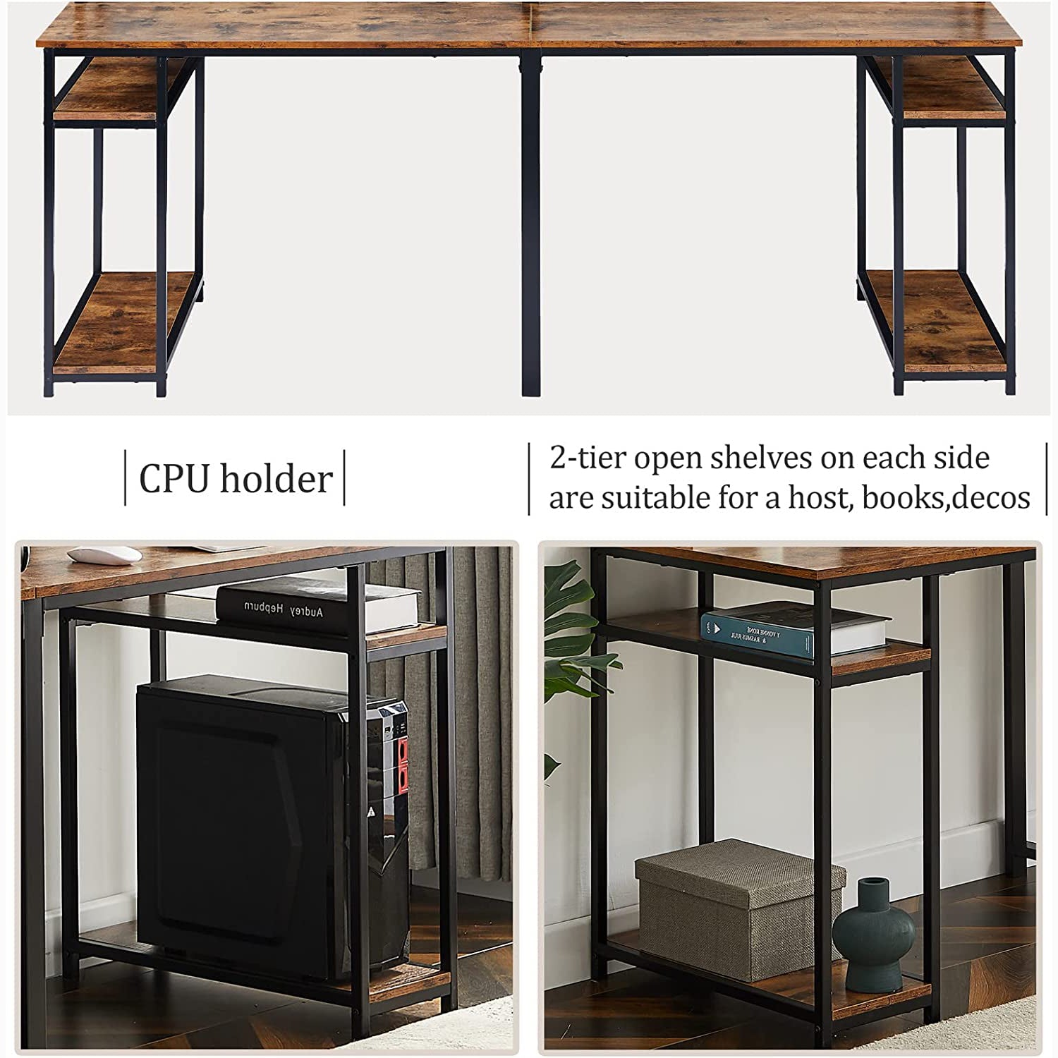 94.6 Inch Modern Two Person Computer Desk 100% Authentic For Sale