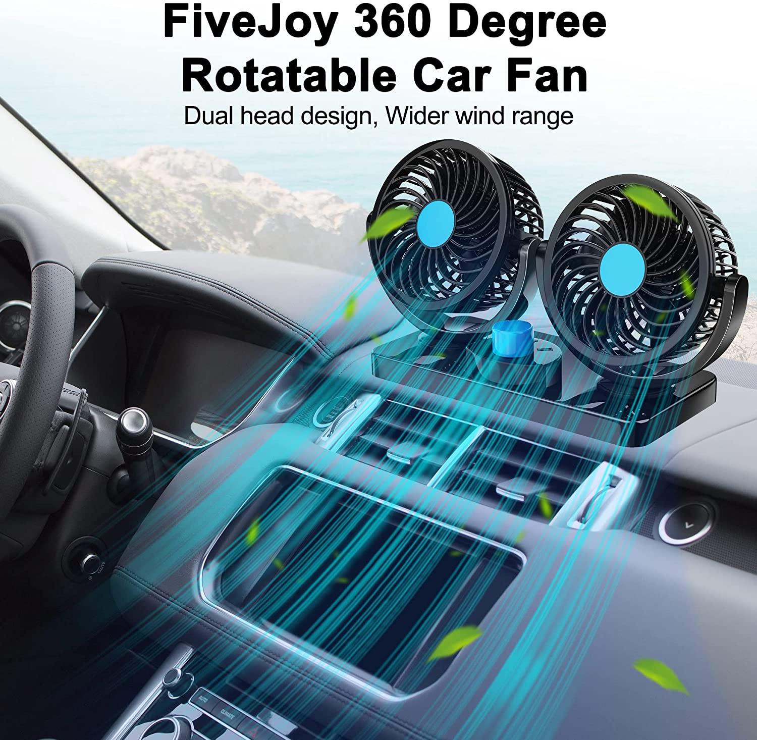 360 Degree Rotatable Car Fan Cheap Affordable