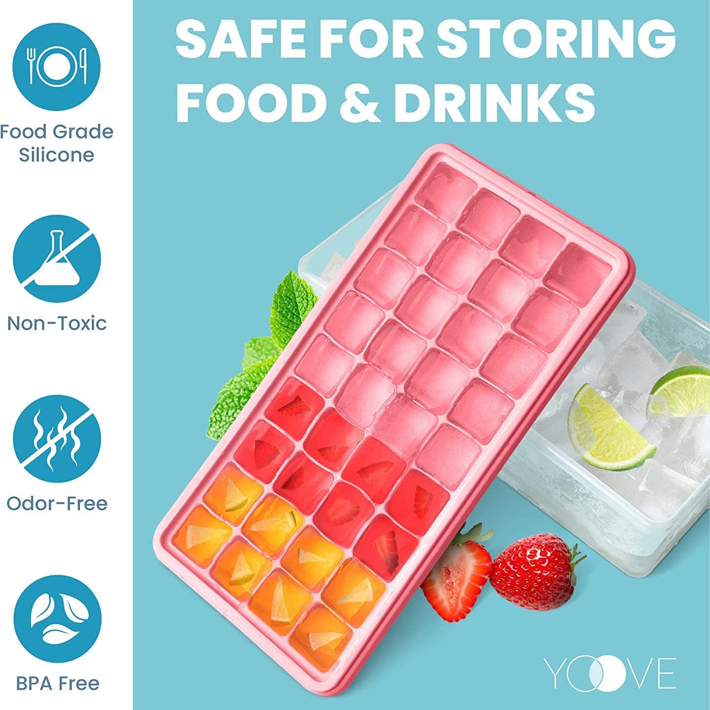 Ice Cube Tray with Lid and Bin Best Sale Cheap Online