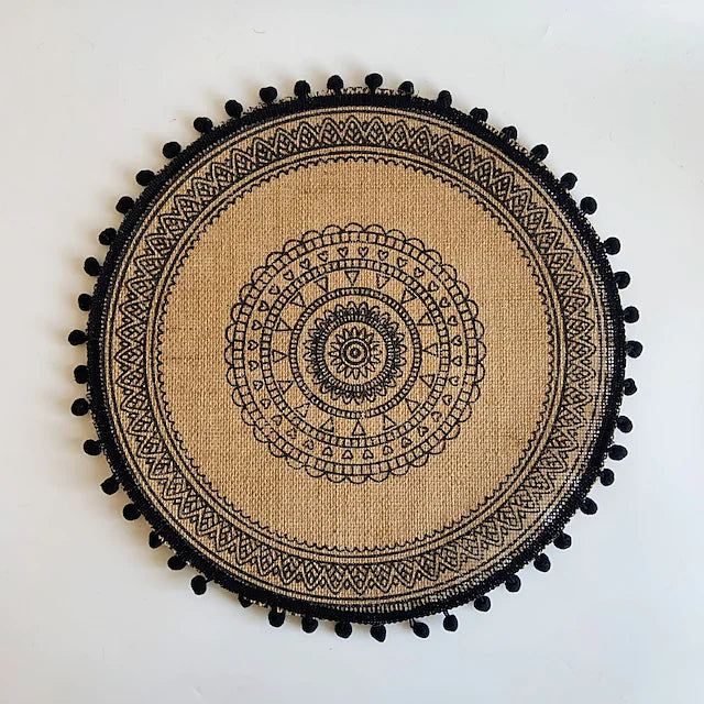 Round Mandala Placemats Sale 2025 Newest