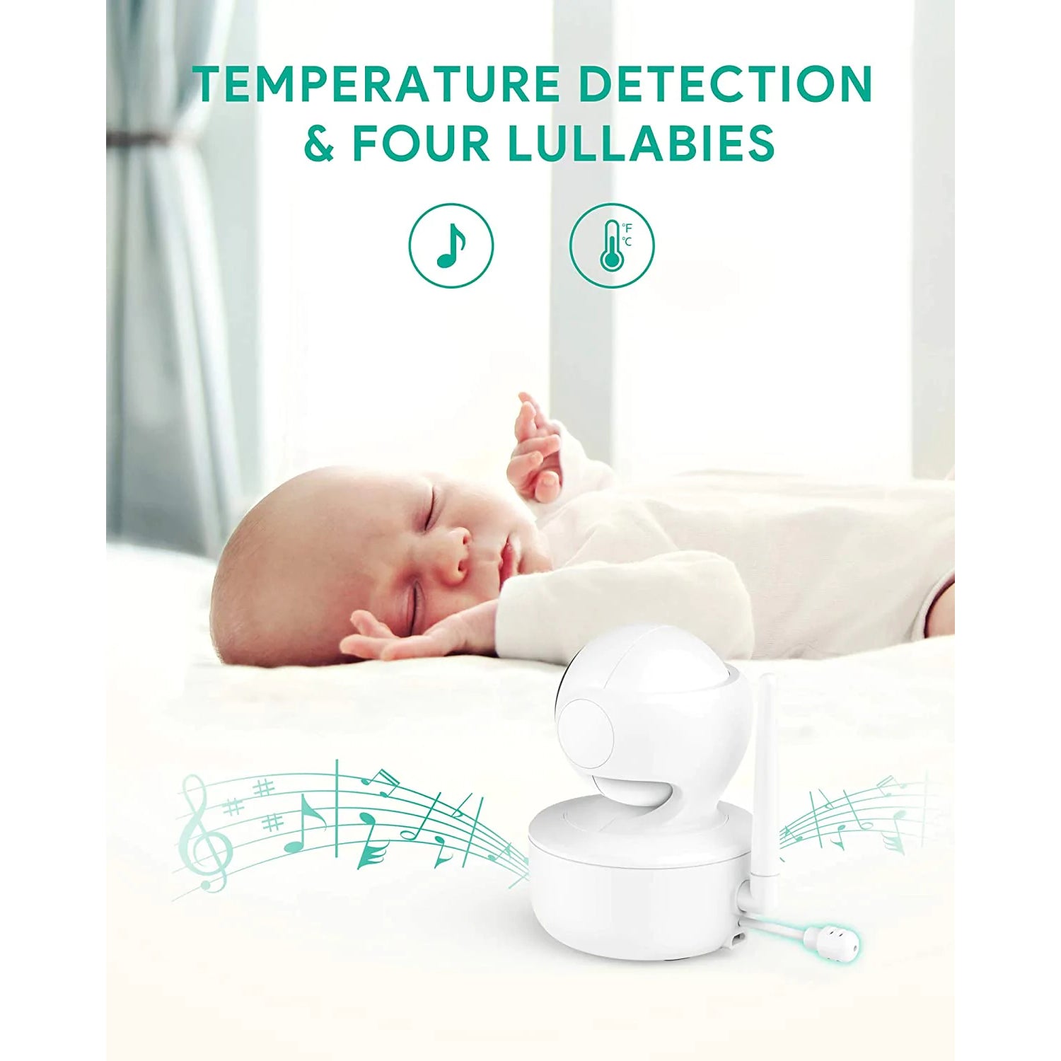 VALKIA 720P 5 HD Display Baby Monitor with Camera & Audio Factory Outlet For Sale