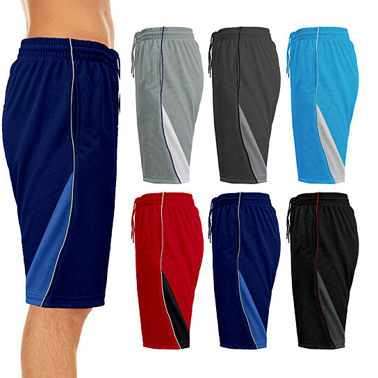 2-Pack: Men's Active Moisture-Wicking Mesh Performance Shorts Visa Payment