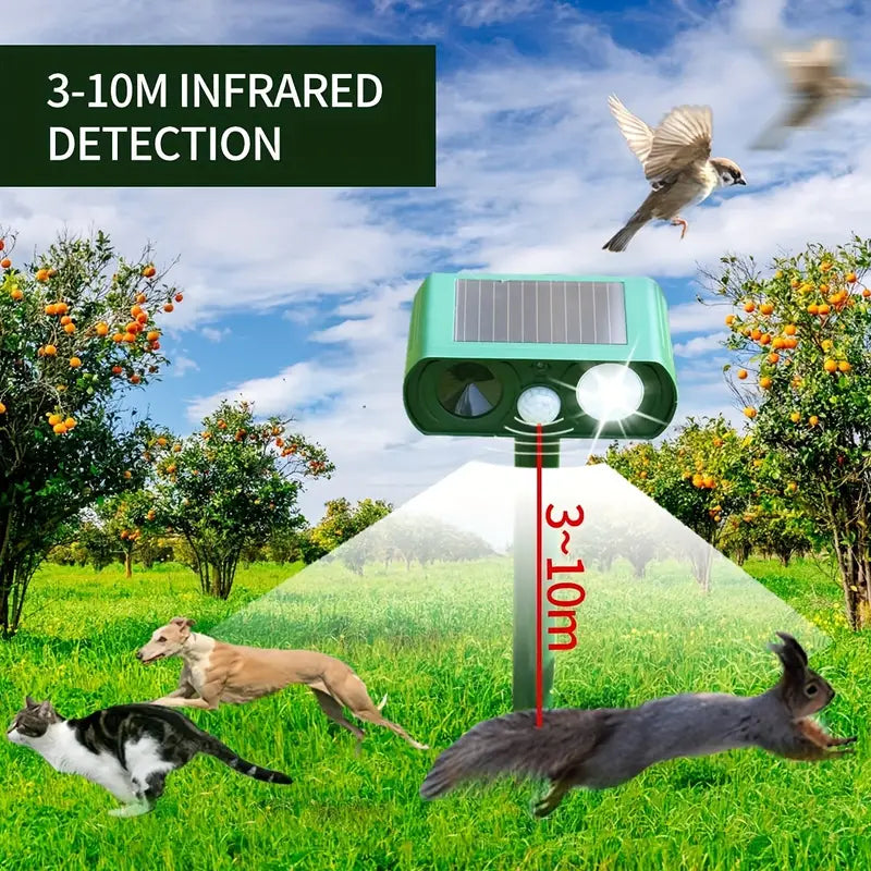 Solar Ultrasonic Animal Repeller with Motion Detector For Cheap Sale Online