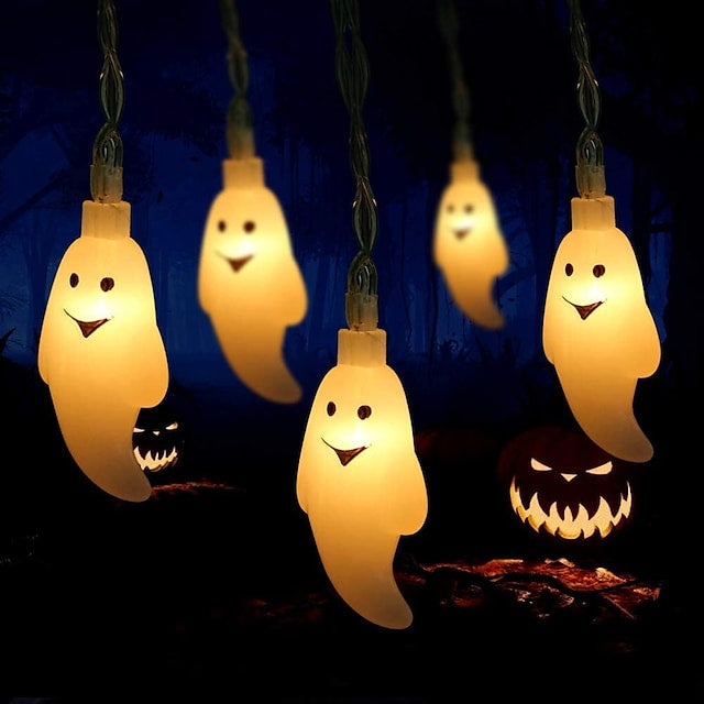 Halloween Cute Ghost LED String Lights Upholstery Lights Sale Supply