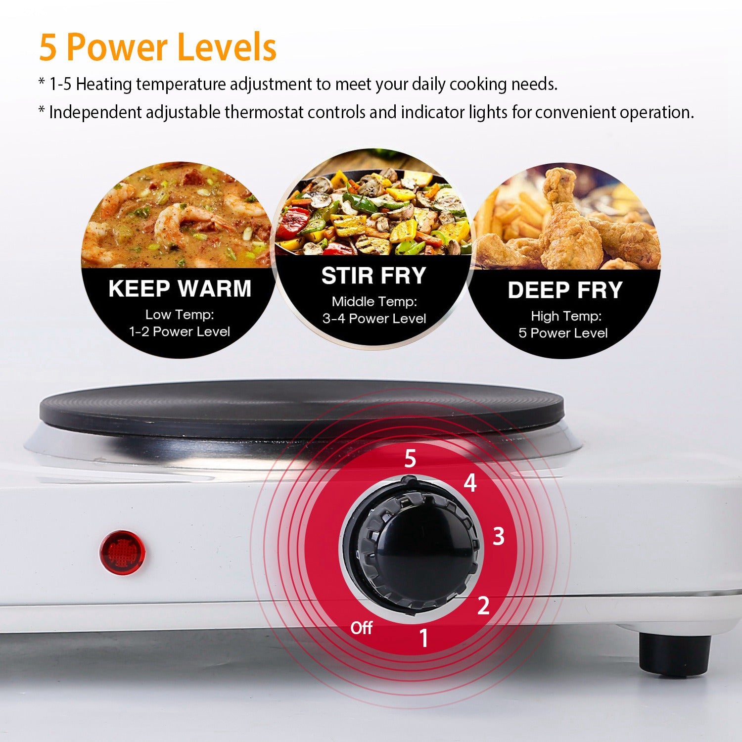 2000W Portable Double Electric Burner Clearance Supply