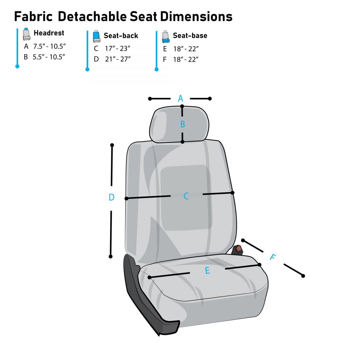 Premium Car Seat Cushions - Front Set Cheapest Pice For Sale