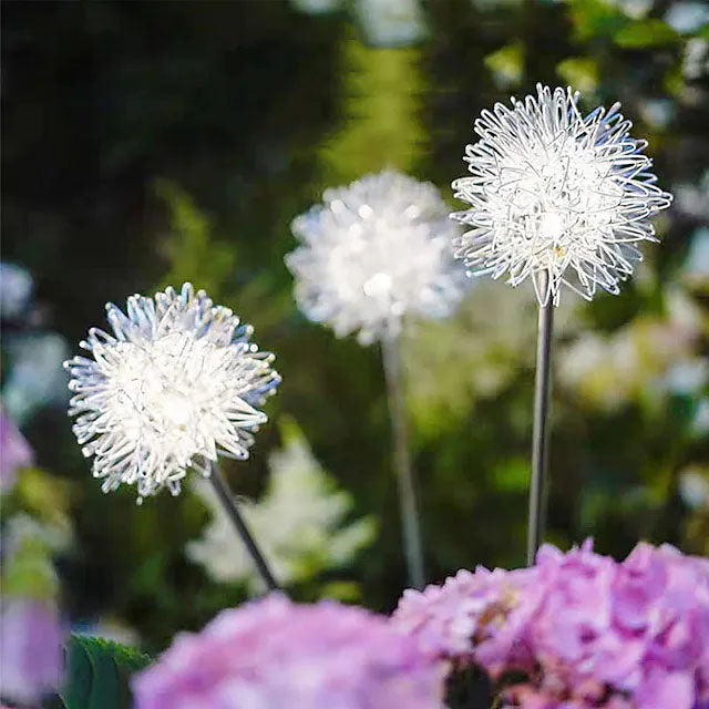 2-Pack: Outdoor Solar Dandelion Lawn Lights 100% Original Sale Online