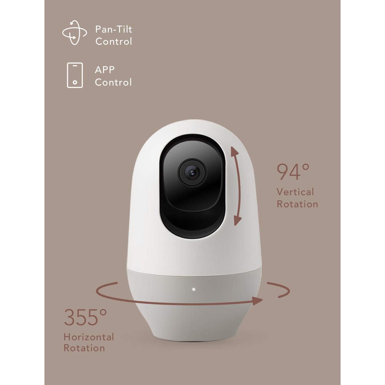 nooie 1080P Home Security Camera, Motion Tracking, Super IR Night Vision, Works with Alexa, Two-Way Audio, Motion & Sound Detection  (Refurbished) Genuine For Sale