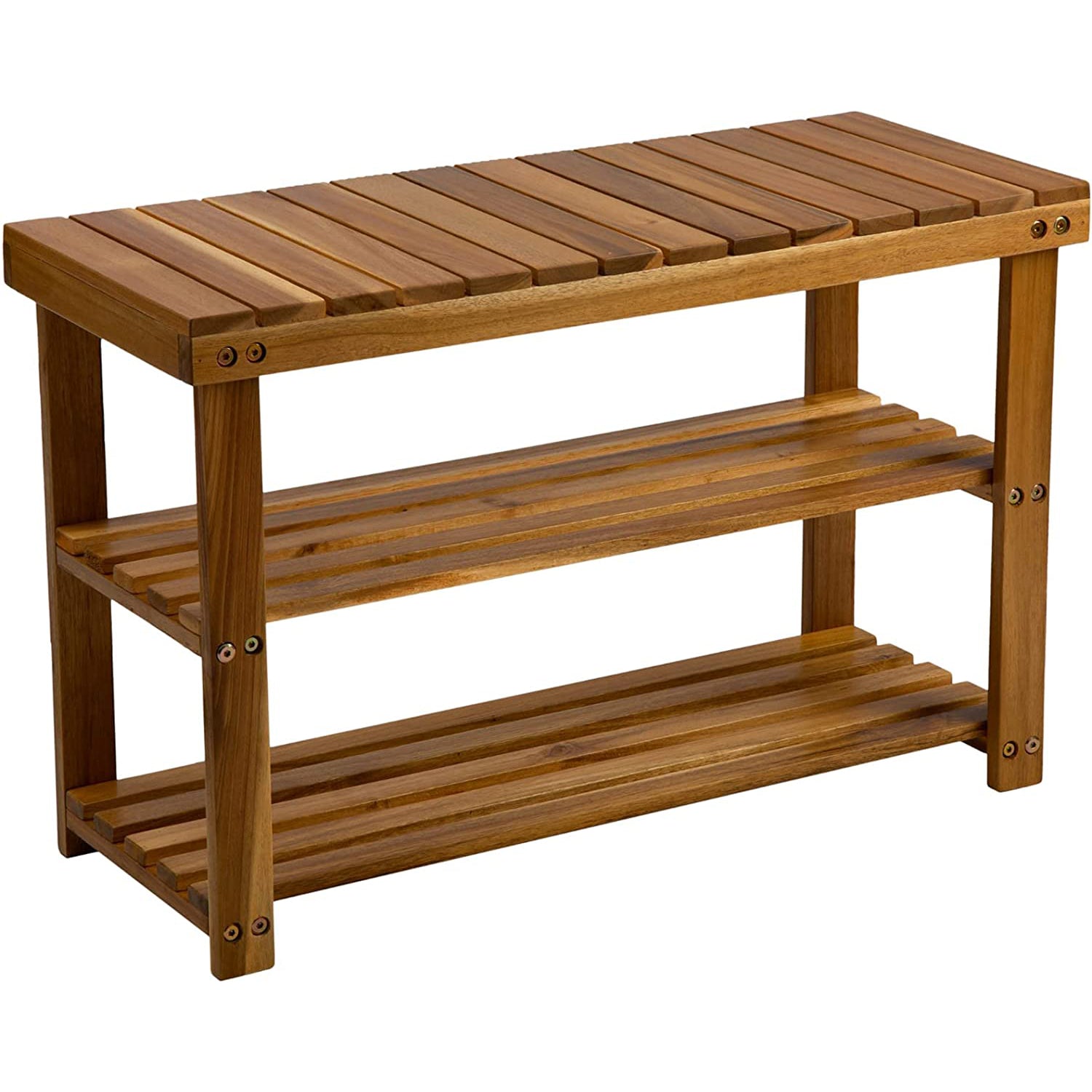 Storage Wooden Shoe Rack Rustic Wood Entryway Bench Discount Pay With Paypal