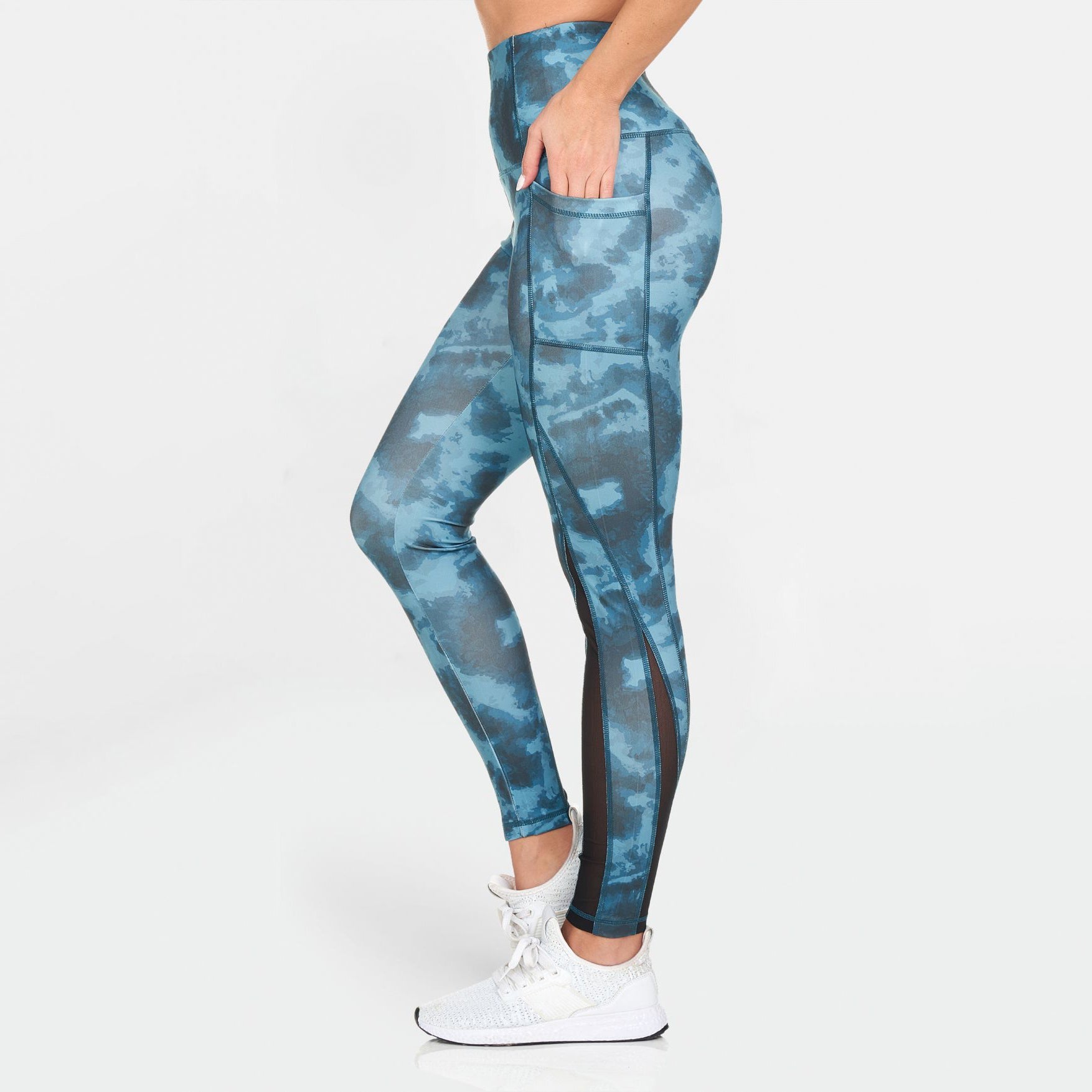 Women's Active High Rise Printed Leggings with Pockets Authentic For Sale