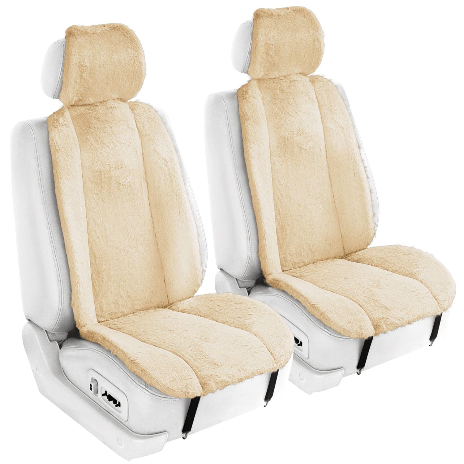 6-Piece Set: Doe16 Faux Rabbit Fur Car Seat Cushions Cheap New Styles