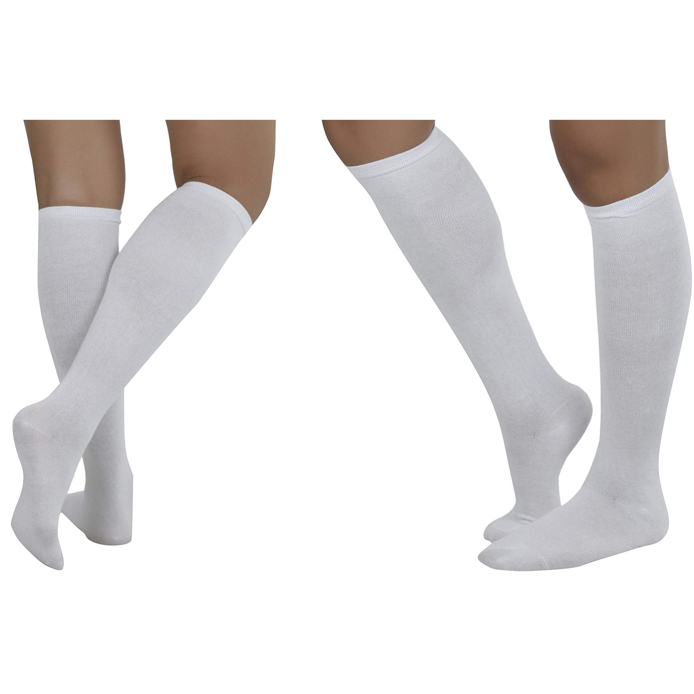 6-Pack: ToBeInStyle Classic Cotton Blend Uniform Knee-High Socks View Cheap Online