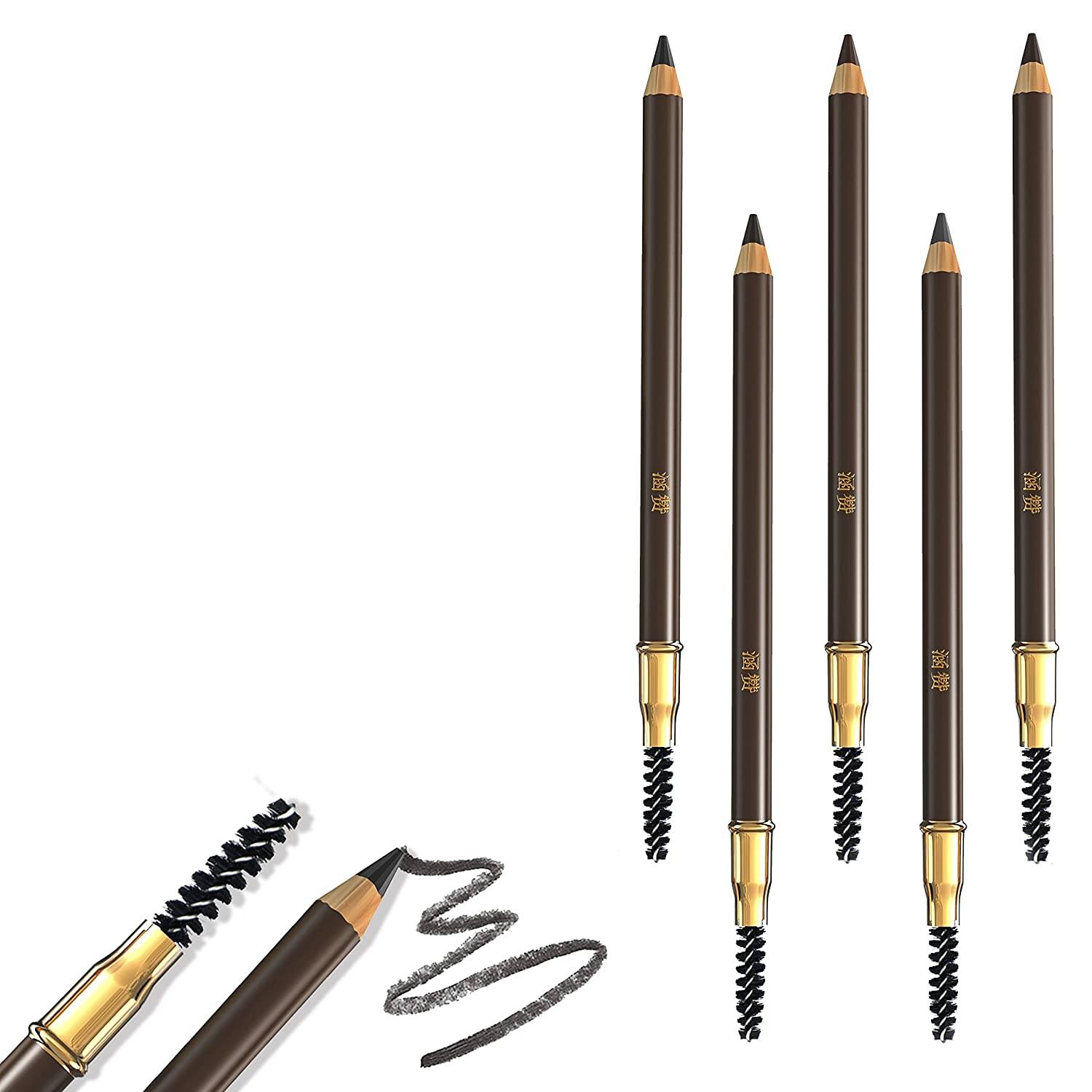 5-Pack: Eyebrow Pencil Longlasting Waterproof Durable Liner For Sale Online