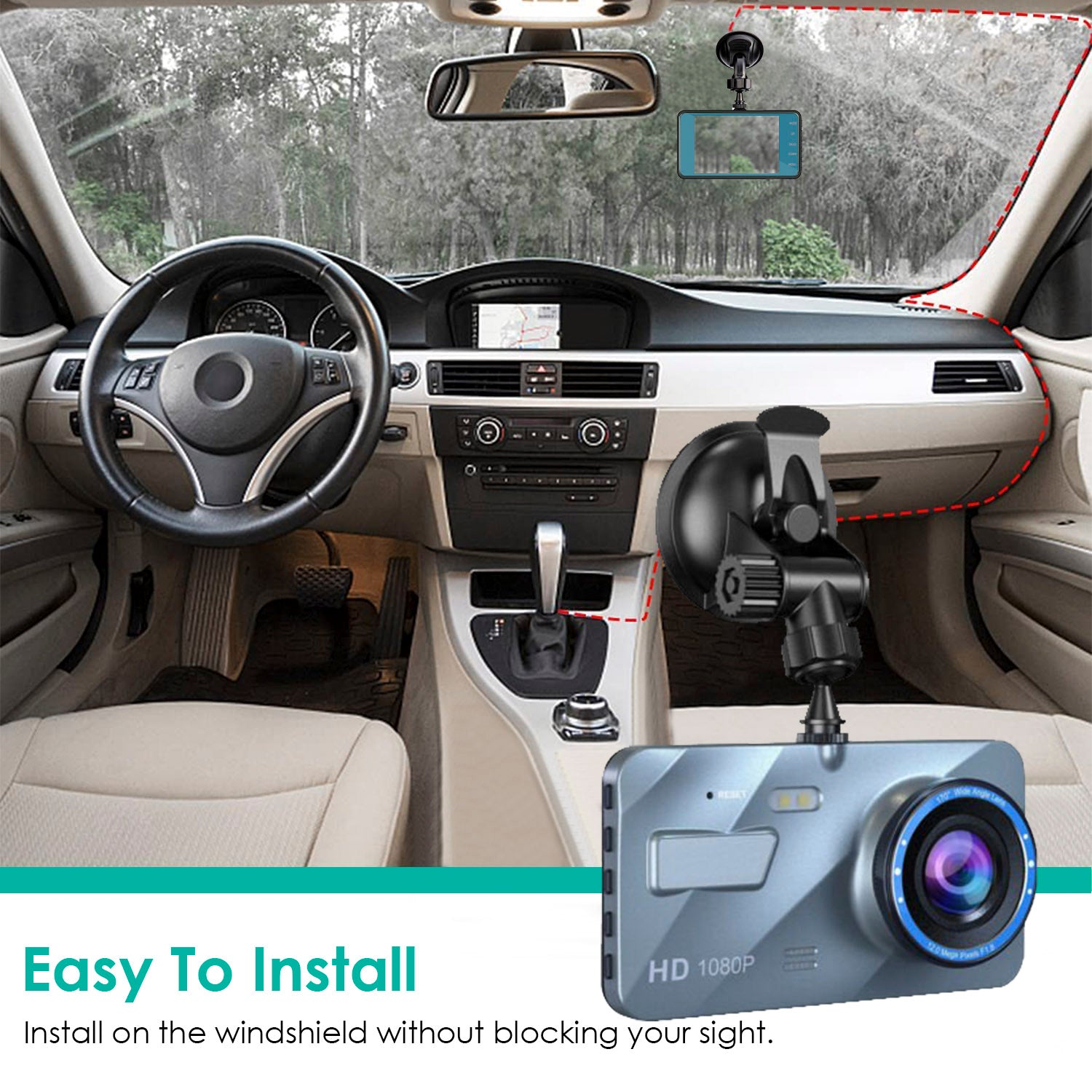 720P Dual Dash Car Camera Recorder with Motion Detection Light The Best Store To Get