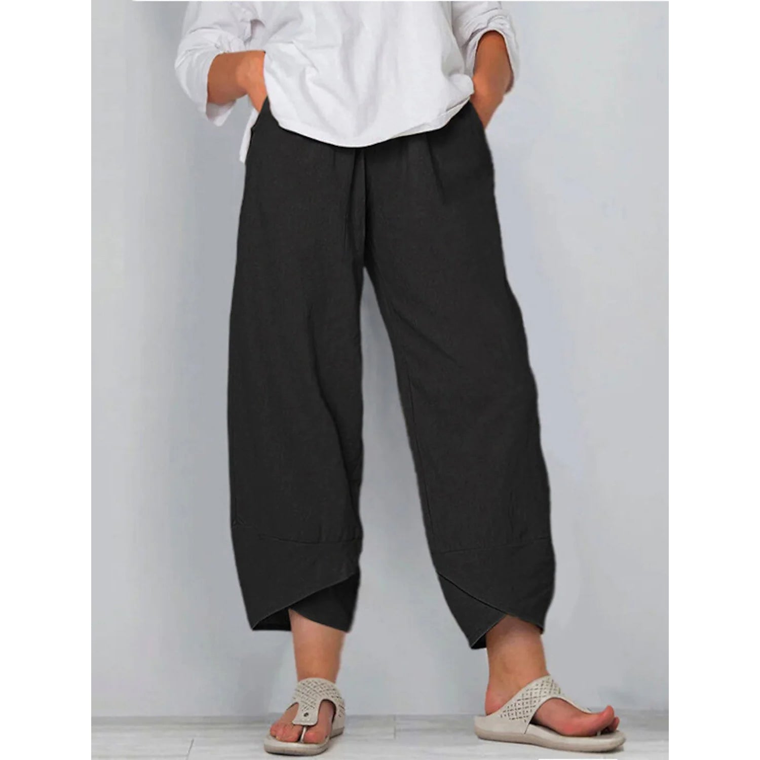 Women's Casual Plus Size Cotton Pants Buy Cheap Low Cost