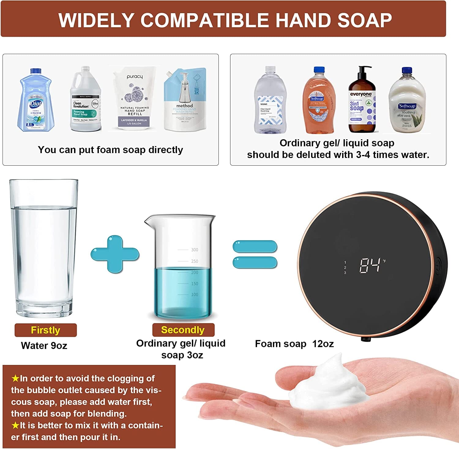 Smart Automatic Wall Mount Soap Dispenser Touchless Cheap Sale Fashionable