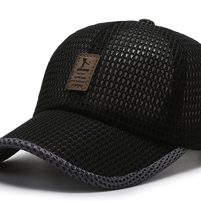 Men's Simple Baseball Cap Dailywear Outdoor Mesh Sale Geniue Stockist