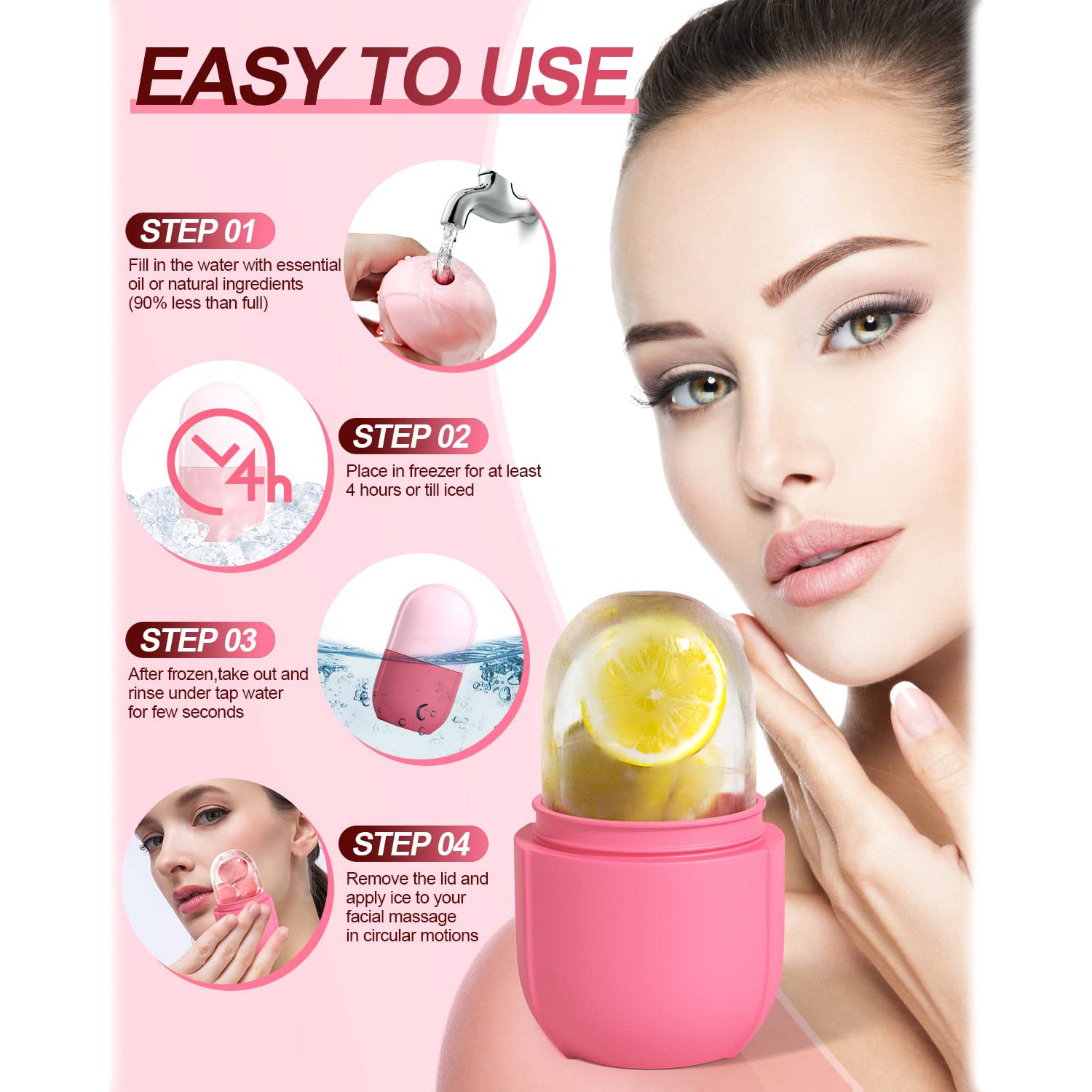 Face and Eye Ice Roller Ice Cube Mold Free Shipping Cheap Real