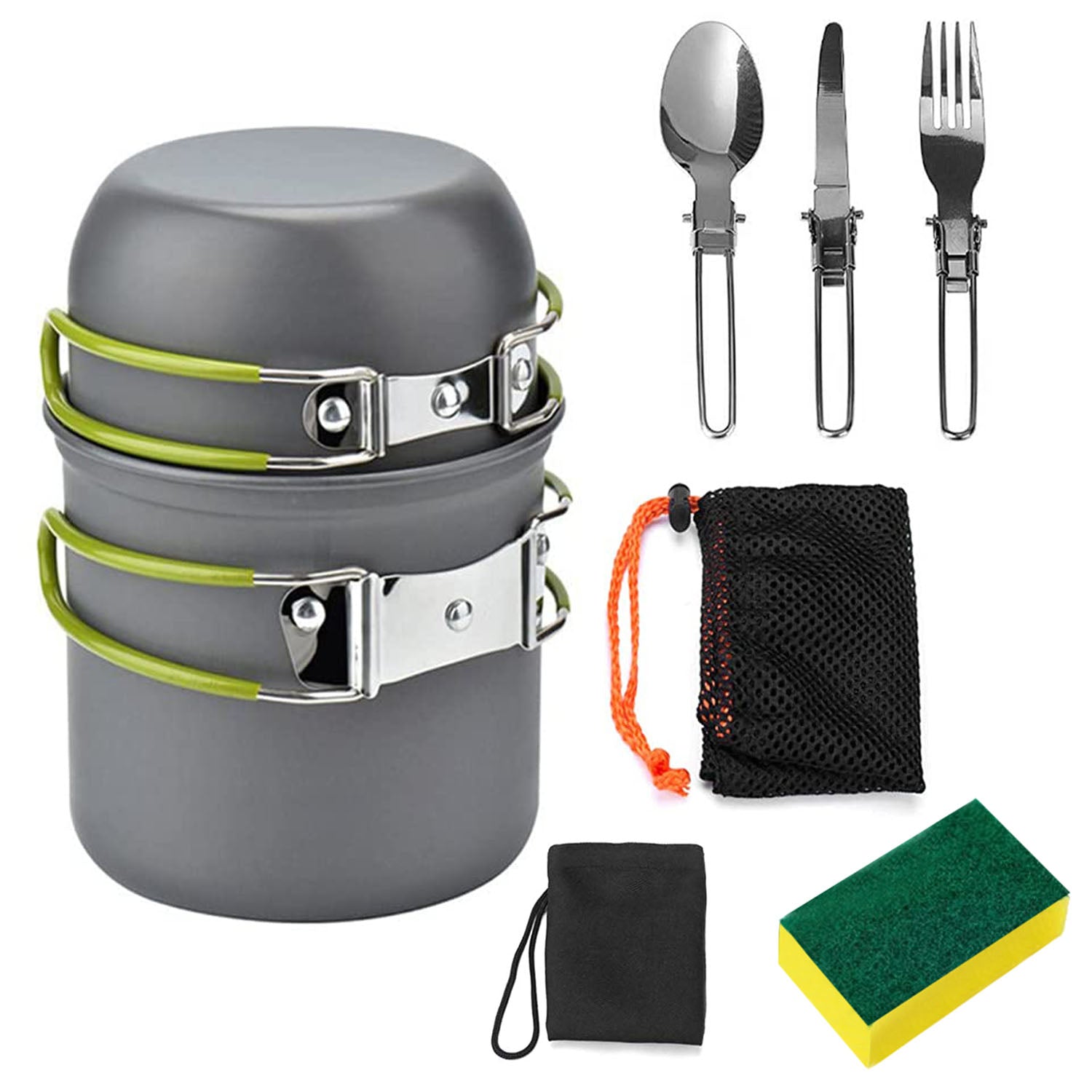 8-Piece: Camping Cooking Ware Set Sale Outlet