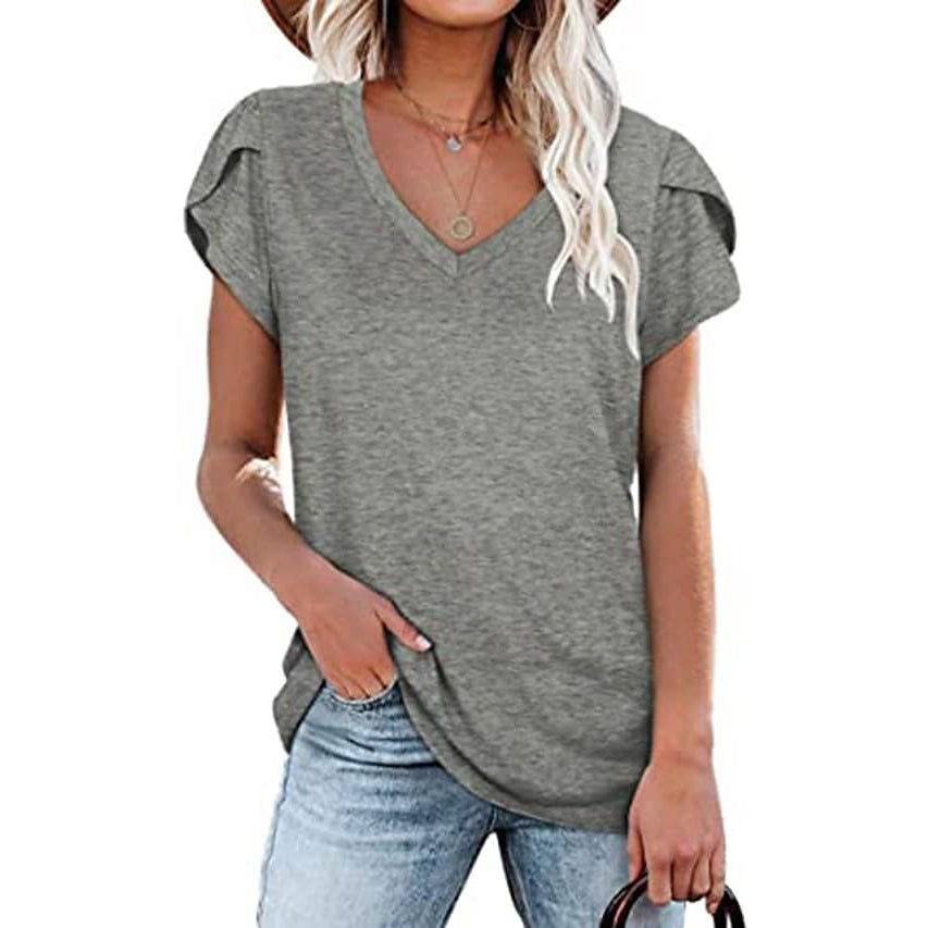 Women's Athleisure T-Shirt V-Neck Top Real For Sale