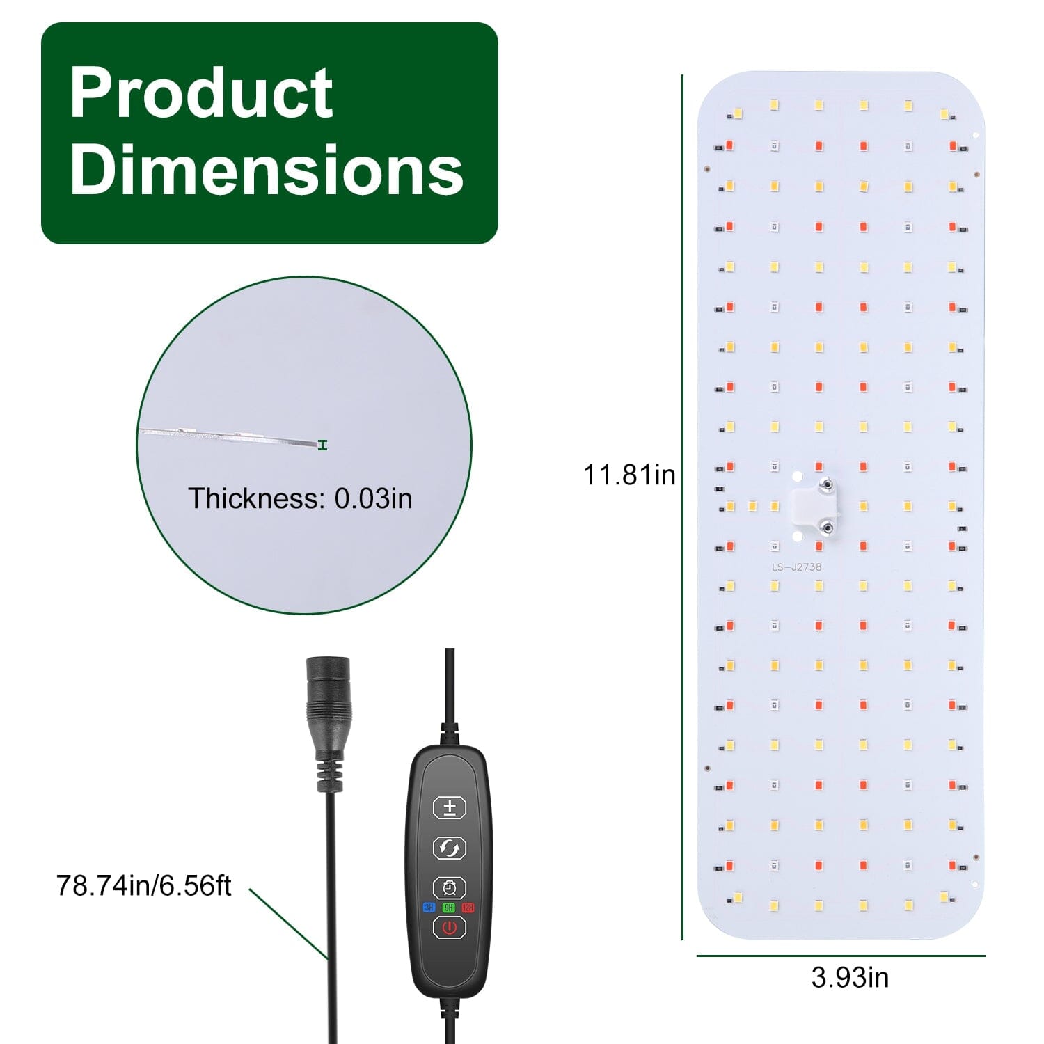 2-Pieces: Ultra-Thin LED Grow Lights for Indoor Plants with 126 LEDs Top Quality Cheap Pice