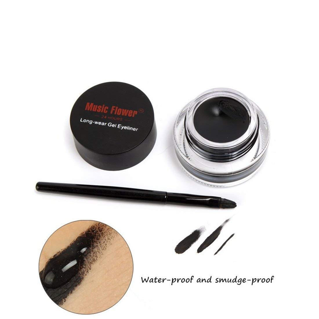 2-in-1 Black and Brown Gel Eyeliner Set Sale Geniue Stockist