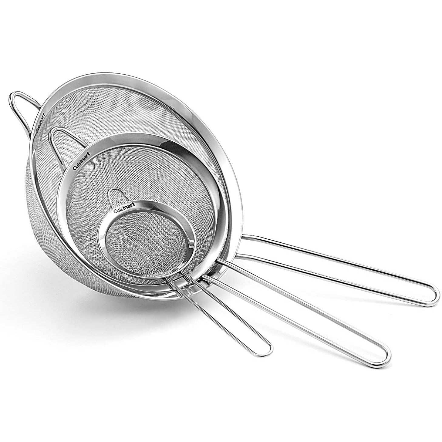 3-Piece Set: Cuisinart Mesh Strainers Outlet Collections