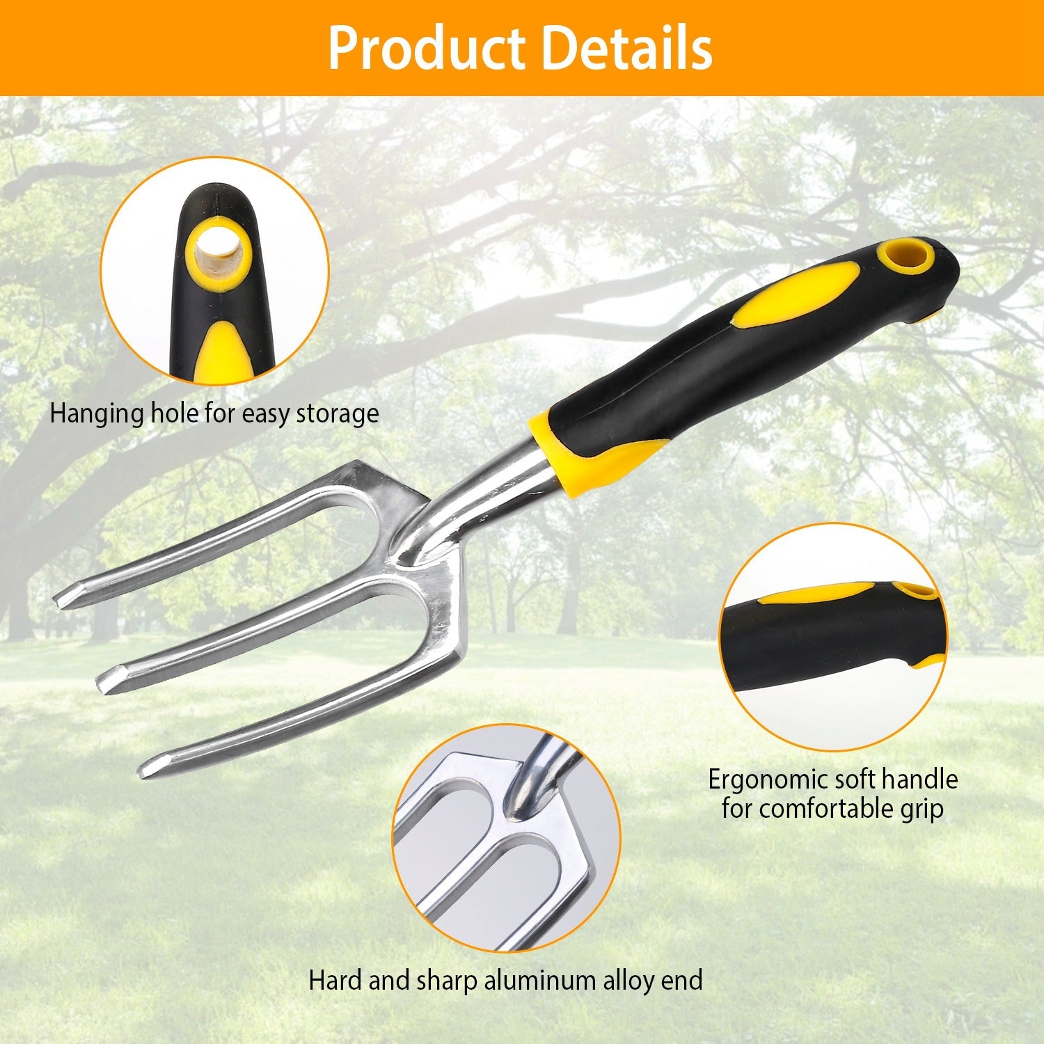 5-Pieces Set: Heavy Duty Garden Tool Set with Non-Slip Handle Clearance Wholesale Pice