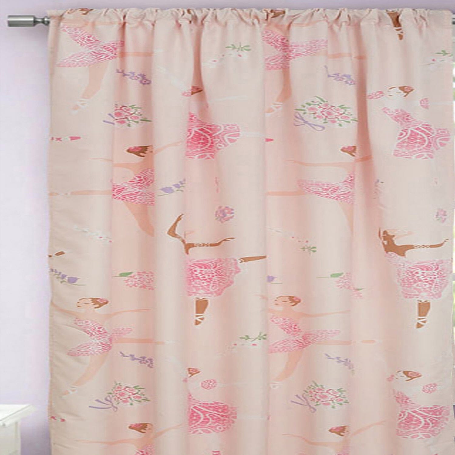 Kidz Mix Dancing Ballerinas Shower Curtain Cheap Sale 2025 Unisex