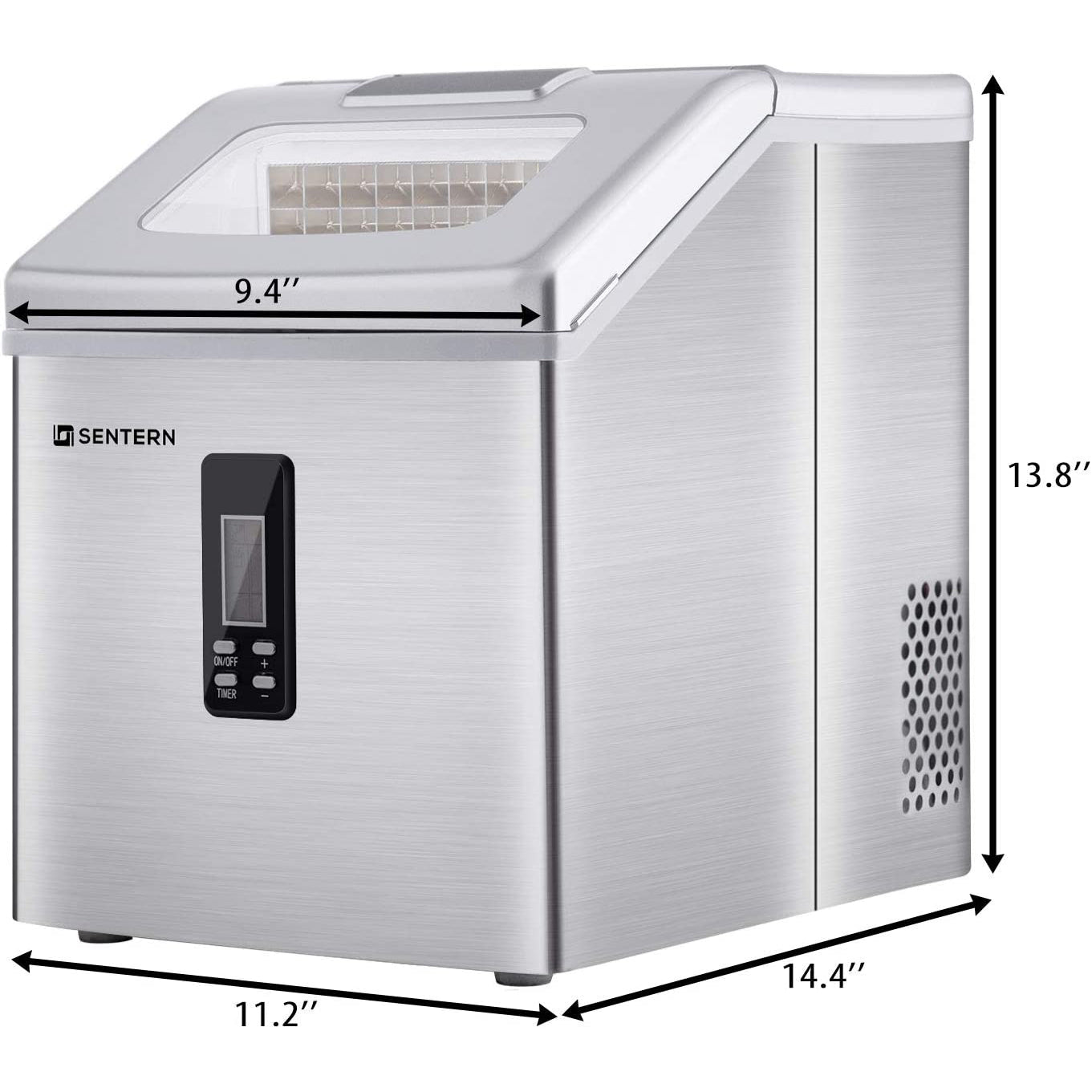 Portable Countertop Clear Ice Maker Stainless Steel Ice Maker Discount Shop For