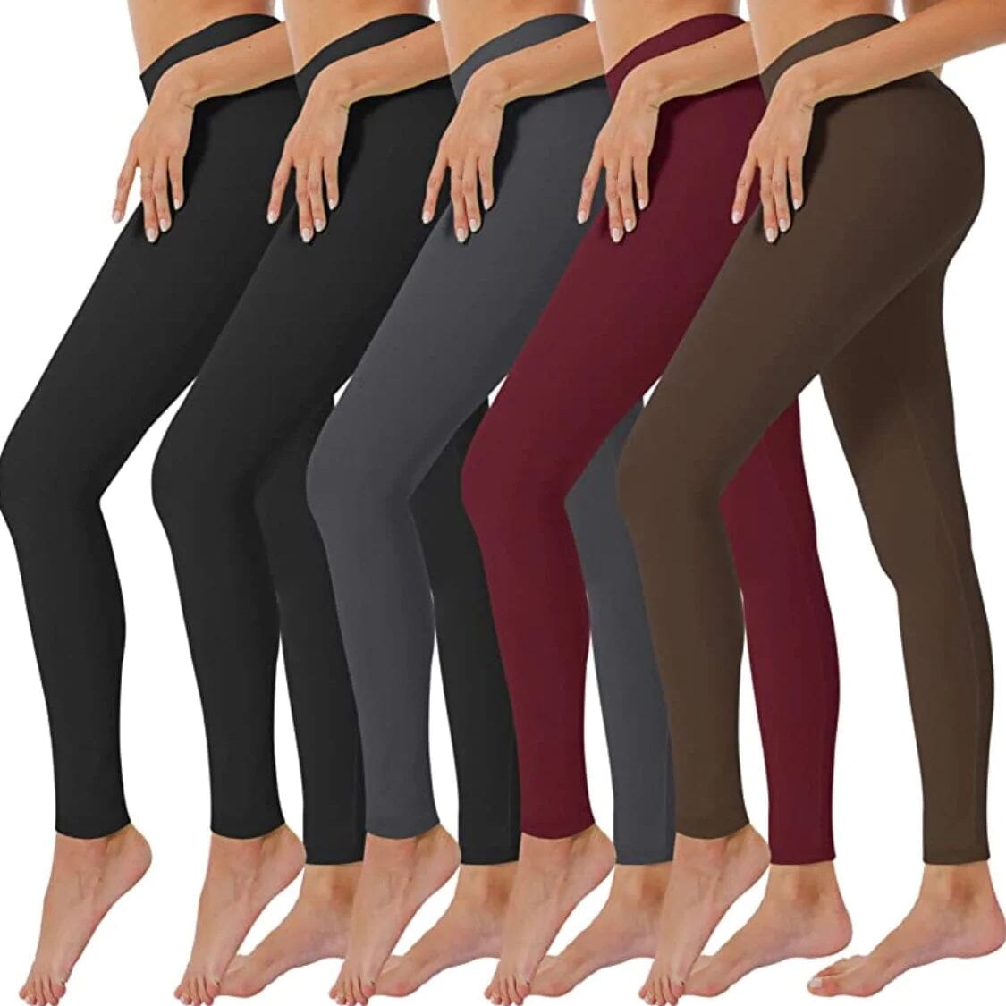 5-Pack: Women’s Fleece Lined High Waist Leggings Free Shipping Cheap Online