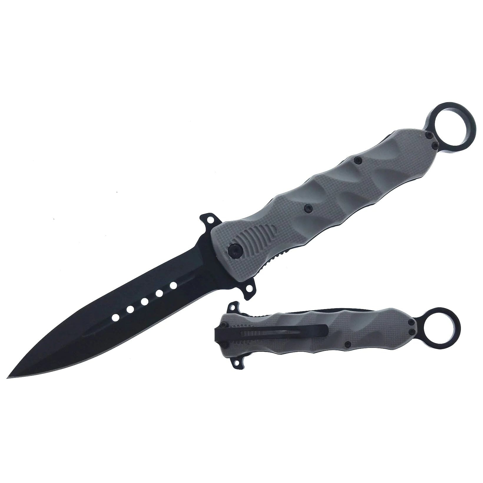 6 Finger Loop Knife With ABS Handle Clearance Reliable