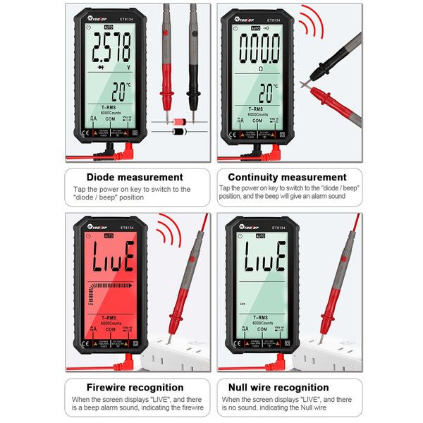 ANENG 4.7-Inch LCD Display 6000 Count AC/DC Digital Multimeter Amazon Sale Online