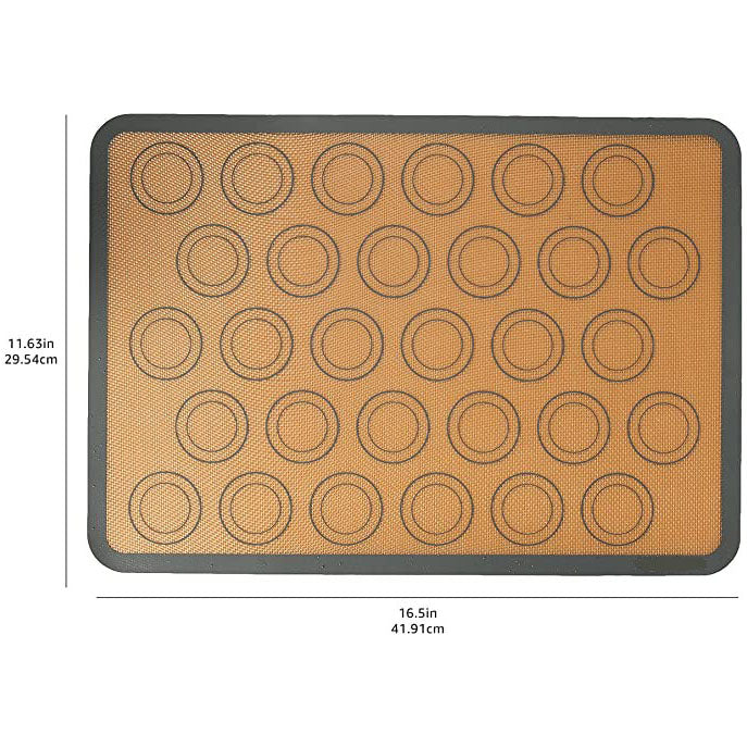 2-Pack: Silicone Nonstick Food Safe Macarons Baking Mat Brand New Unisex