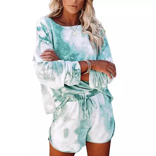 2-Piece Set: Leo Rosi Women Casual Nat Tie Dye Lounge Set Buy Cheap New