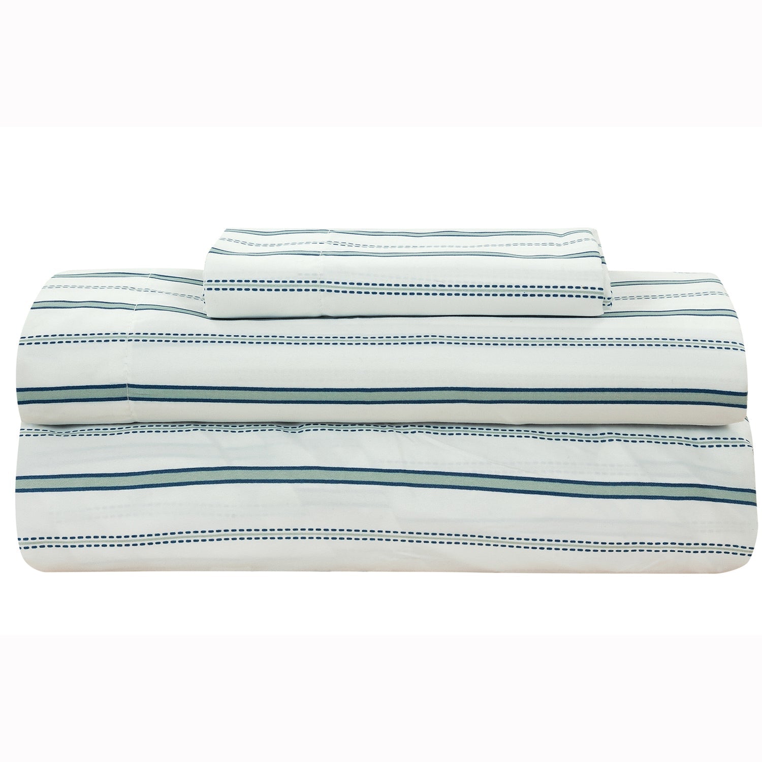 Brooklyn Flat Rugby Stripe Bed-in-a-Bag Set Supply