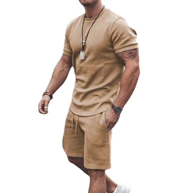 Men's Casual Activewear Running T-Shirt with Shorts Discount Best Seller