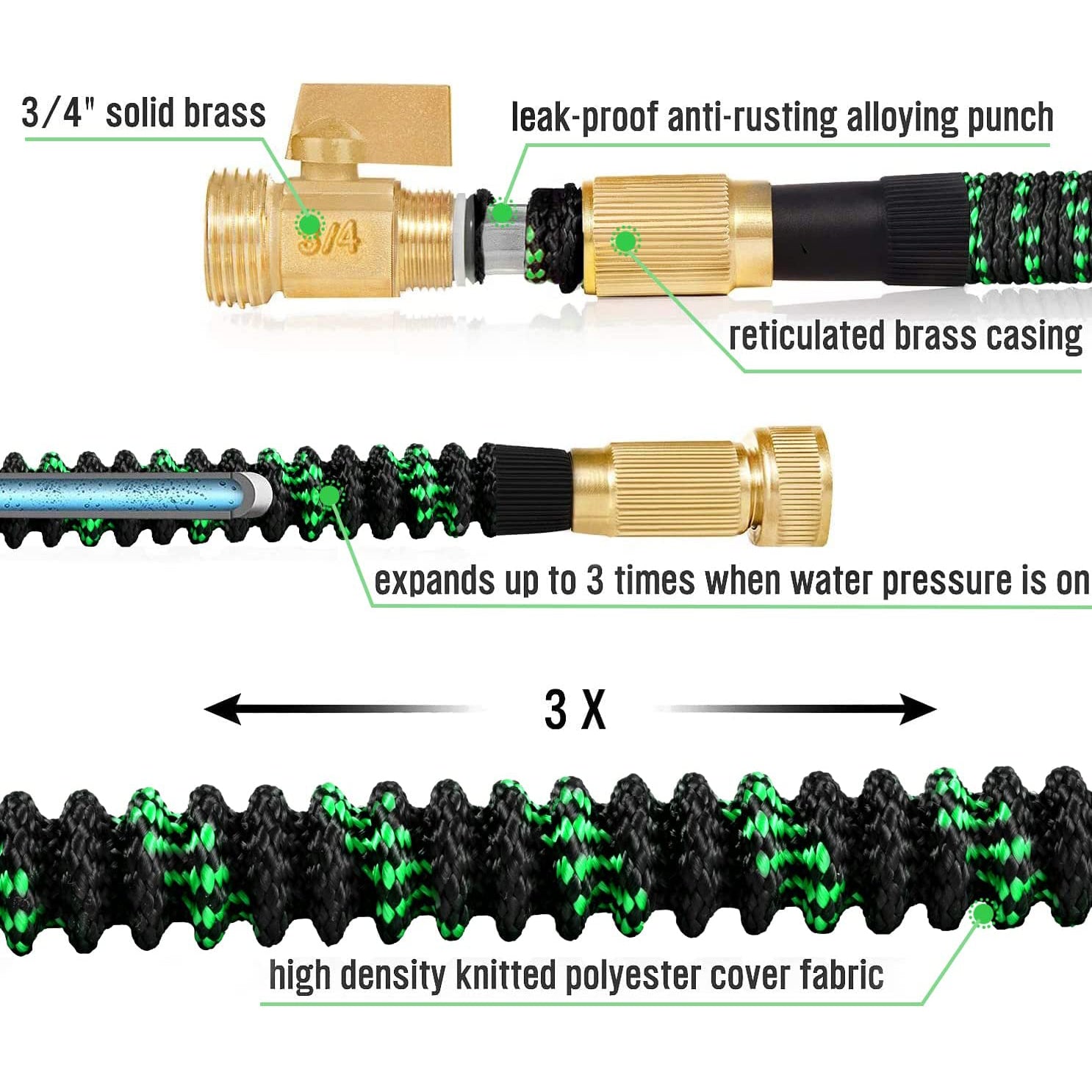 Vorey Flexible Lightweight Expandable Garden Hose Clearance Best Place