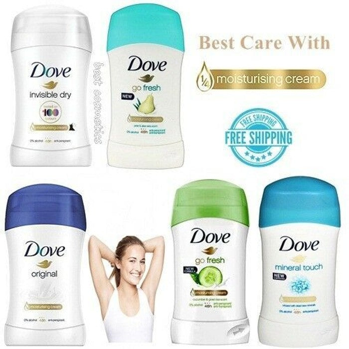 10 Pack: Dove Anti Perspirant Deodorant Roll on Stick Mix Tumblr Sale Online